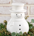 7in White Terracotta Snowman