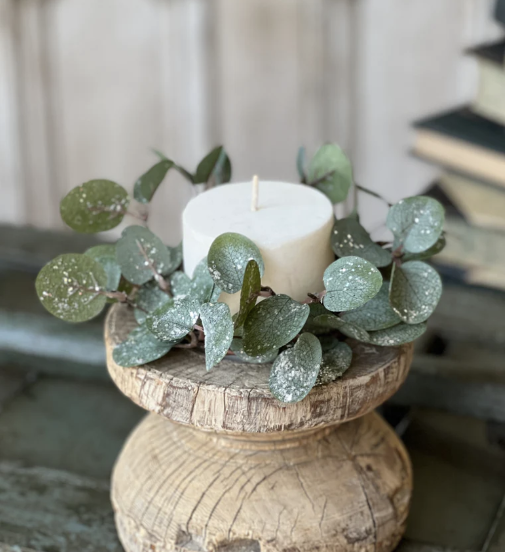 8in Crisp Air Eucalyptus Candle Ring