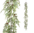 6ft Iced Cedar Garland