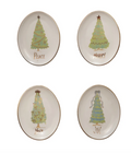 Vintage Christmas Tree Trinket Dish