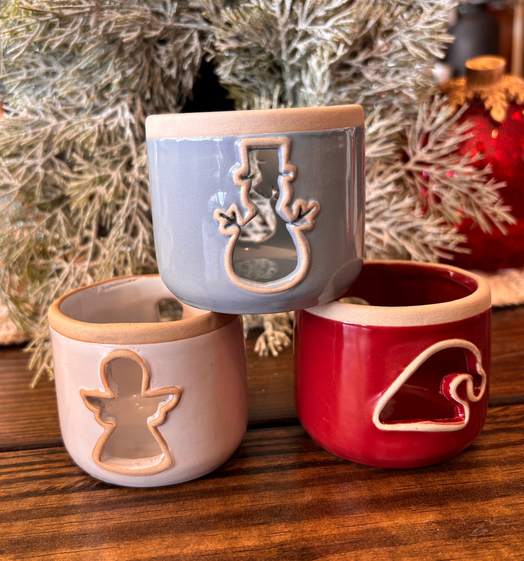 Holiday Tealight Holder w/ Cut-Out