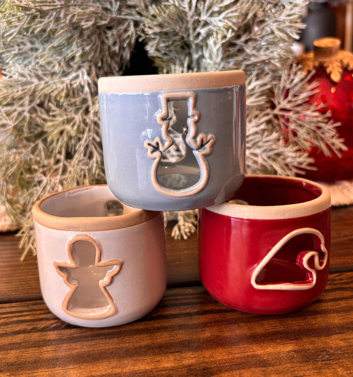 Holiday Tealight Holder w/ Cut-Out