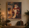 Santa's Long List | Framed Artwork