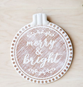 Merry & Bright Hanging Sign