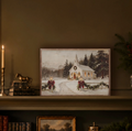 Christmas Chapel Lane | Framed Artwork