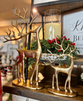 Gold Metal Reindeer