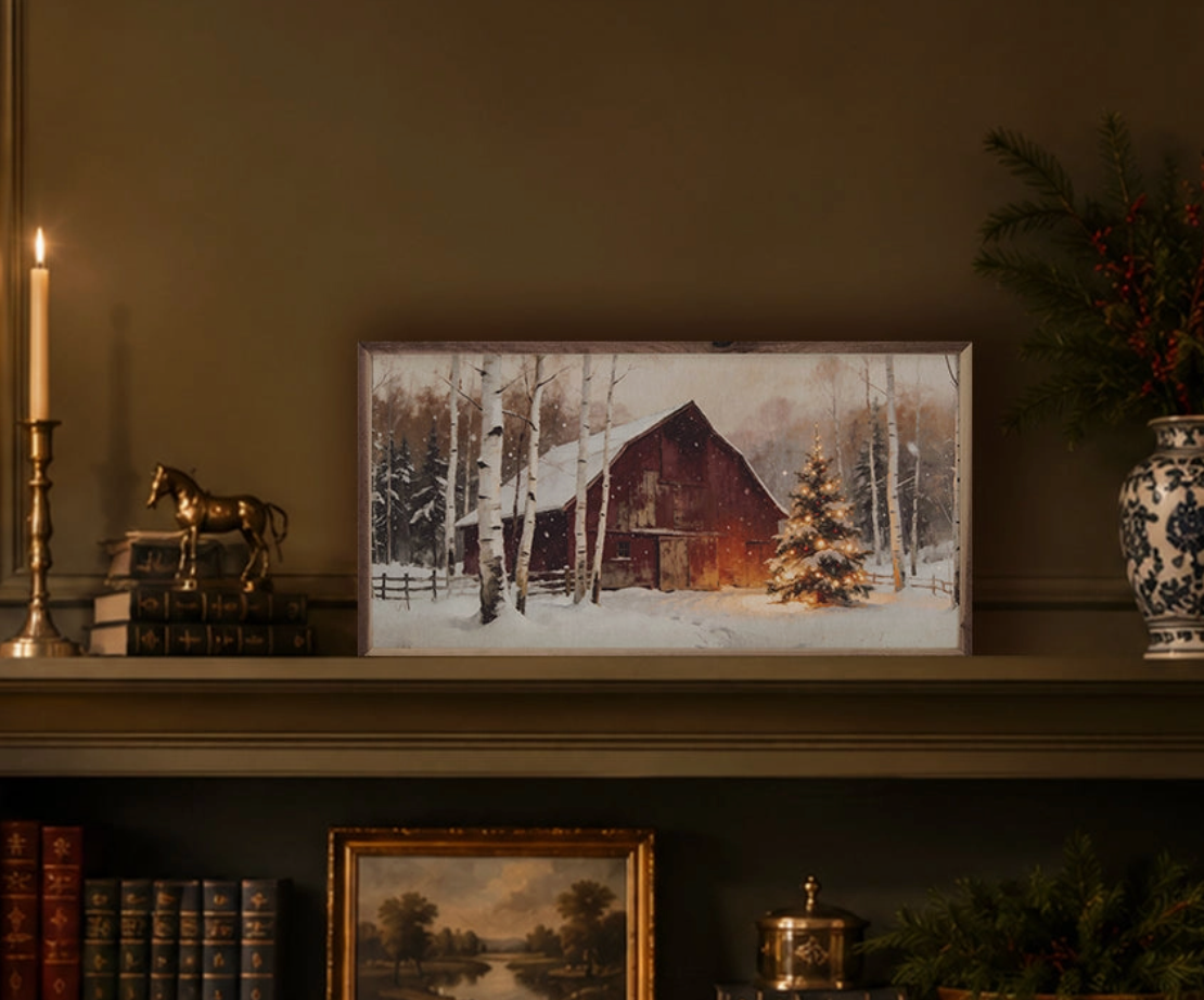 Pine Hollow Cranberry Barn | Framed Artwork