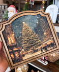 Main Street Christmas Tree | Provincial Framed Art