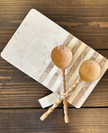 Mango Wood Salad Server Spoons | Set of 2
