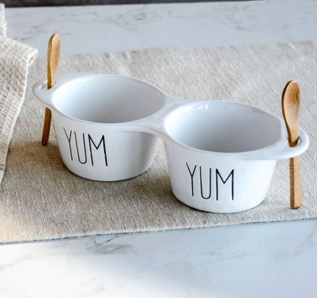 Yum Serving Bowls w/ Spoons