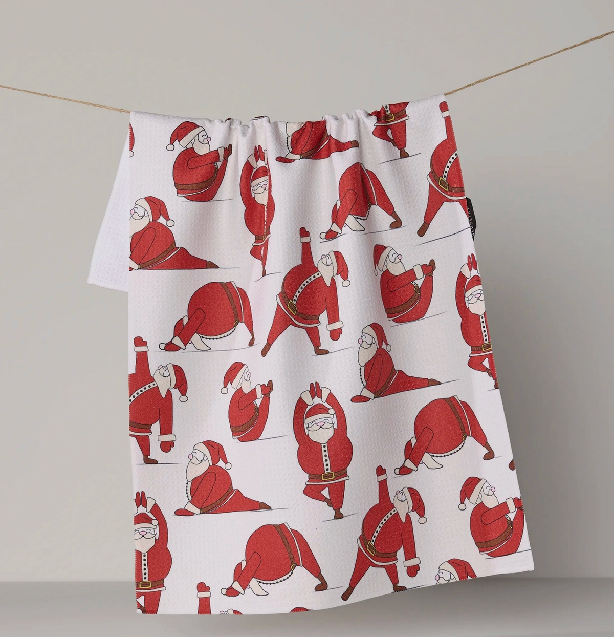 Stretchy Santa Tea Towel | Geometry