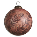 5in Antique Rose Ball Ornament