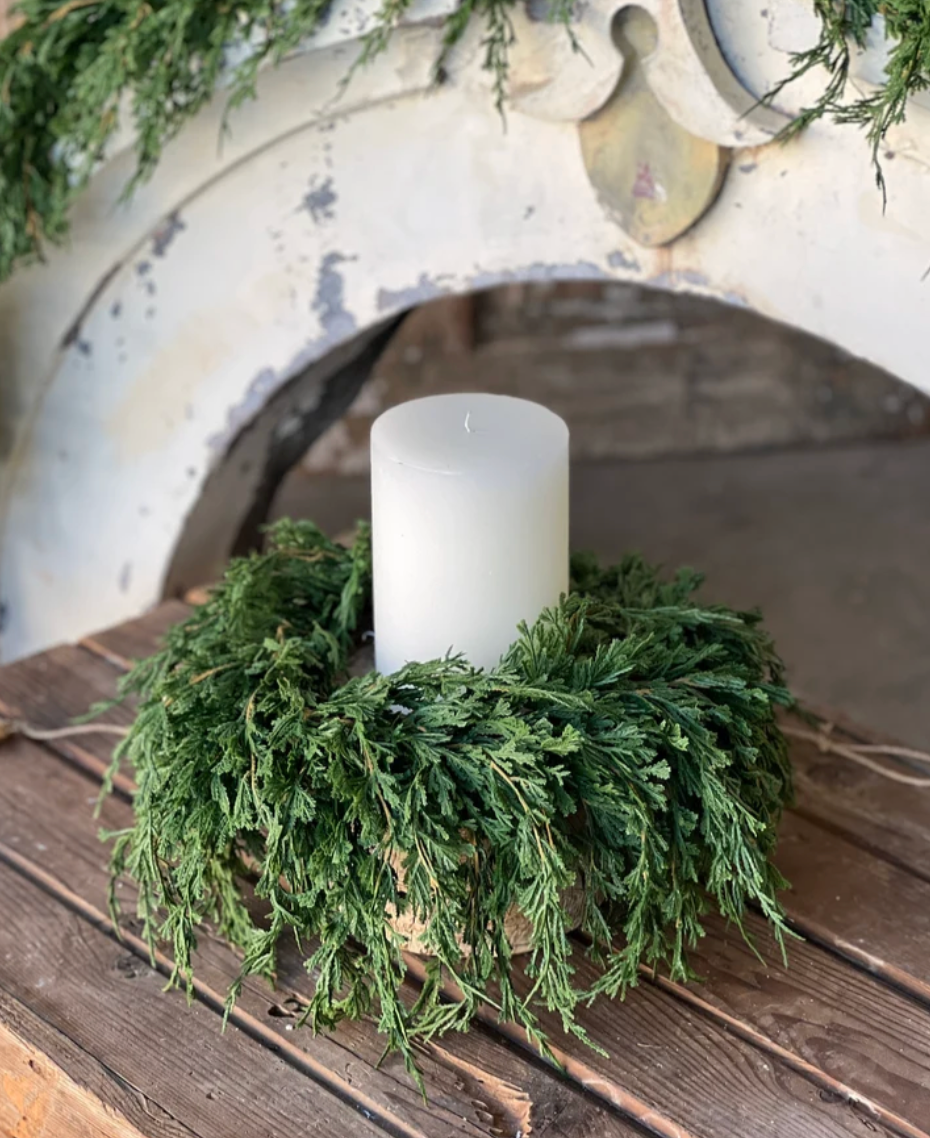 Emerald Falls Candle Ring | 6.5in