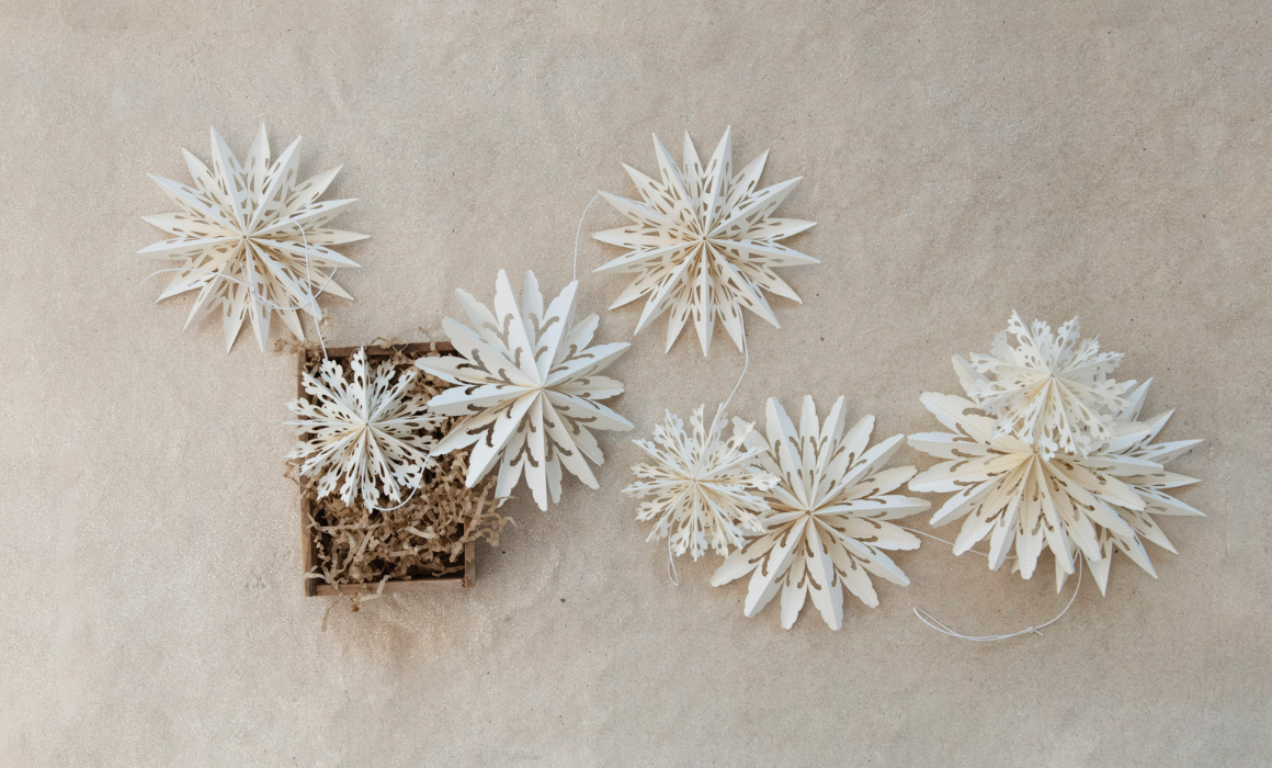 72in Paper Snowflake Garland