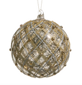 6in Silver & Gold Mercury Bulb Ornament