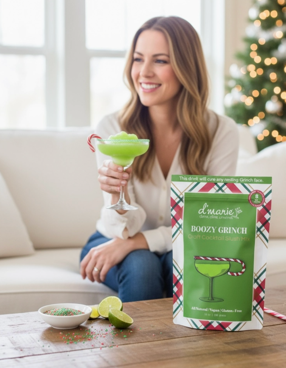 Boozy Grinch Cocktail - Ready-To-Freeze Cocktail