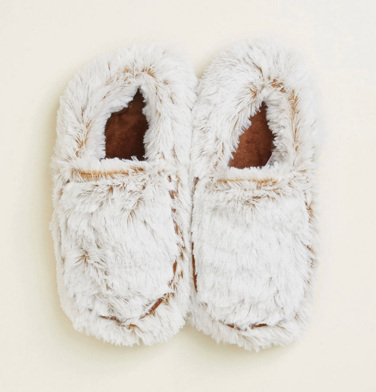 Marshmallow Brown Warmies Slippers