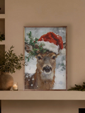 Winter Deer Noel | Framed Artwork