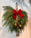 Mini Christmas Wreath Bundle | Bells & Red Bow