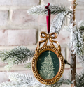 Gold Frame Oval Ornament