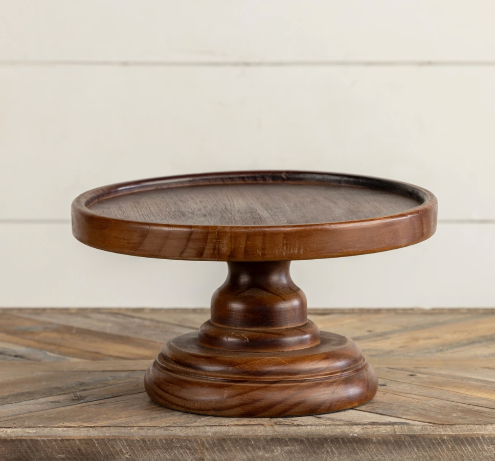 Round Wood Pedestal Riser – 11.75"