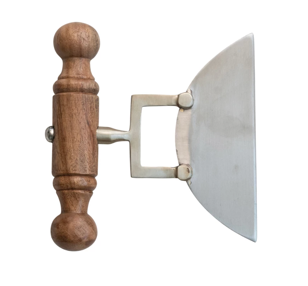 Stainless Steel Cheese Knife w/ Wood Handle