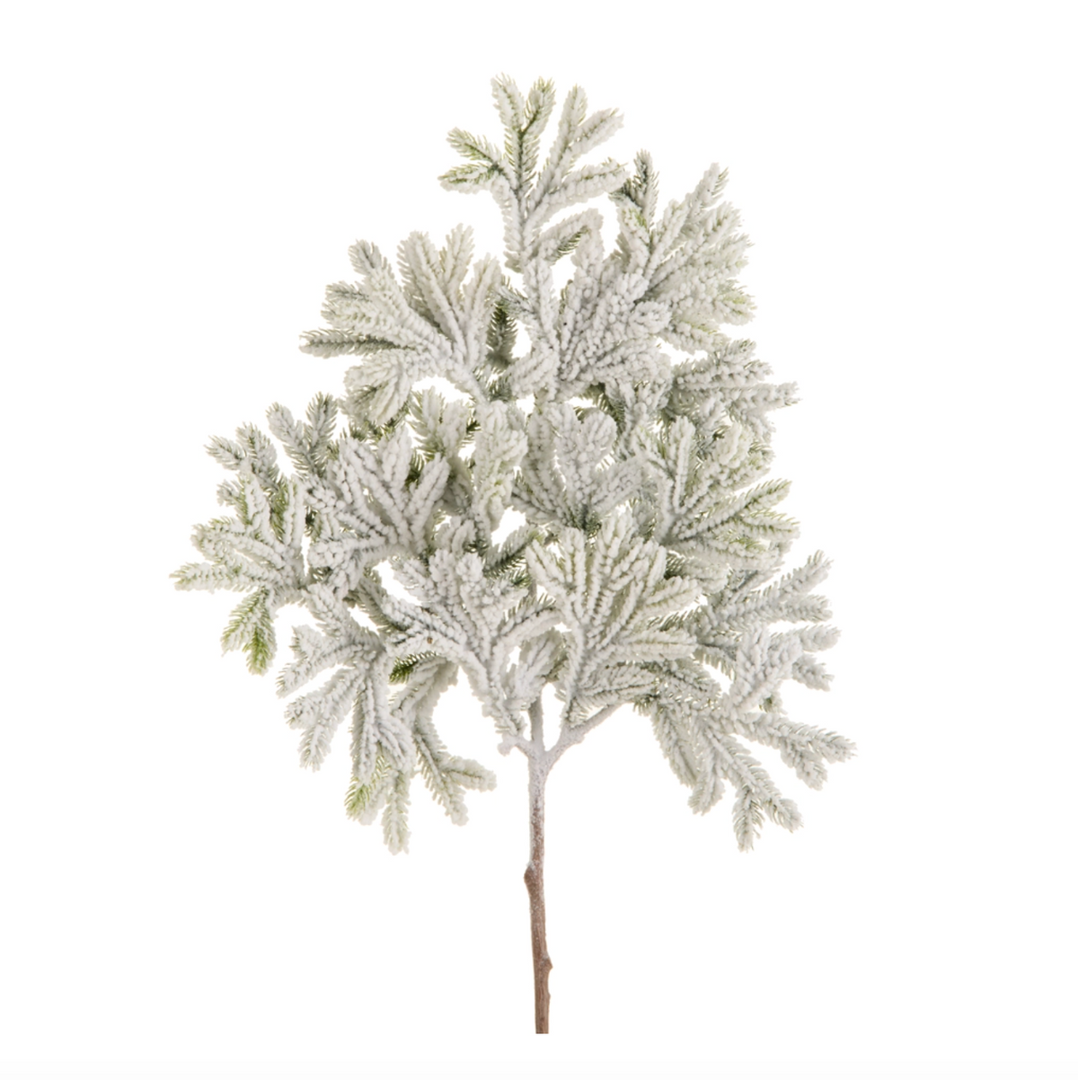 24in Flocked Pine Spray