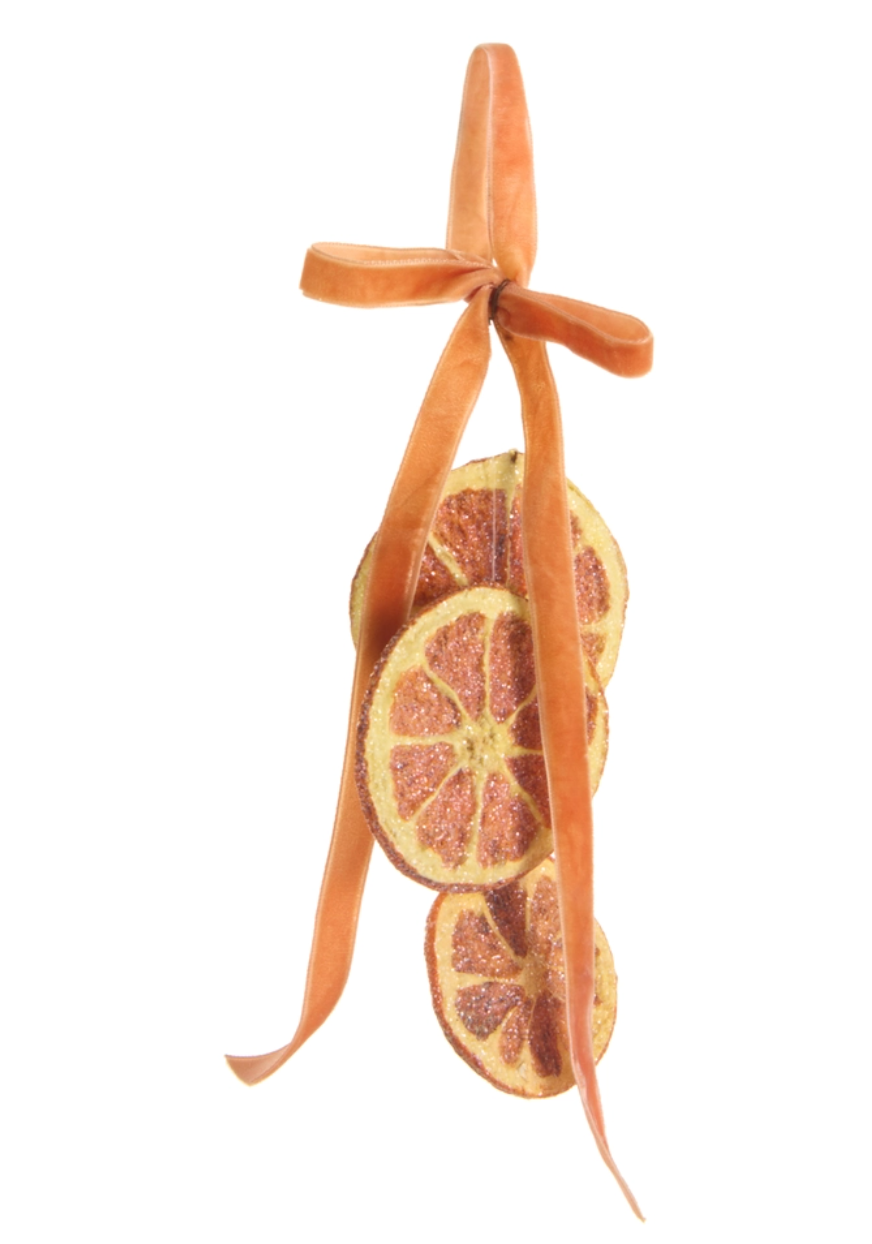 5.5in Iced Orange Slice Ornament