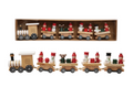 Wood Train with Holiday Passengers