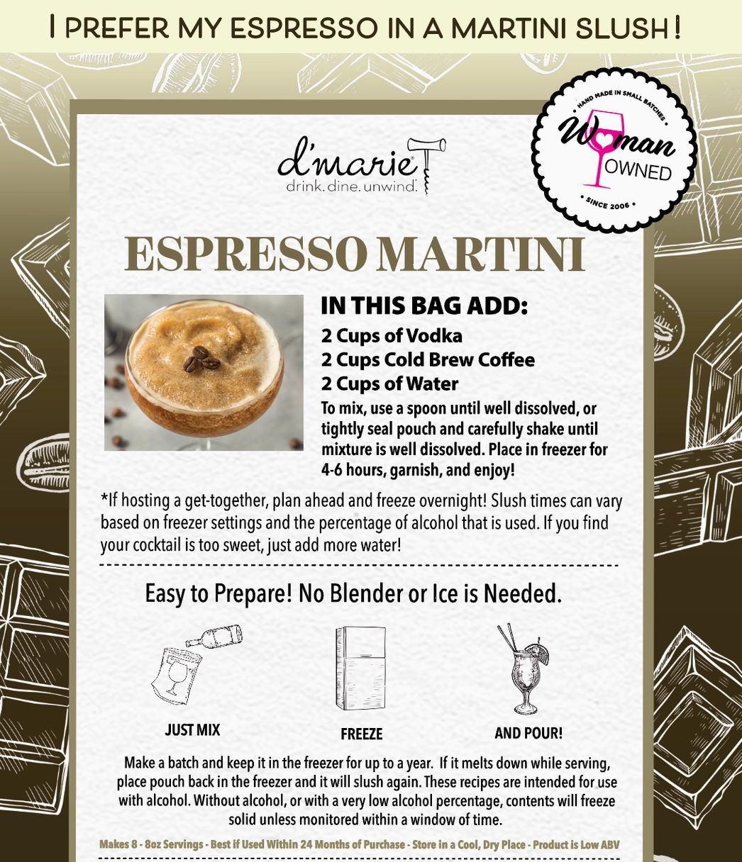 Espresso Martini Cocktail - Ready-To-Freeze Cocktail