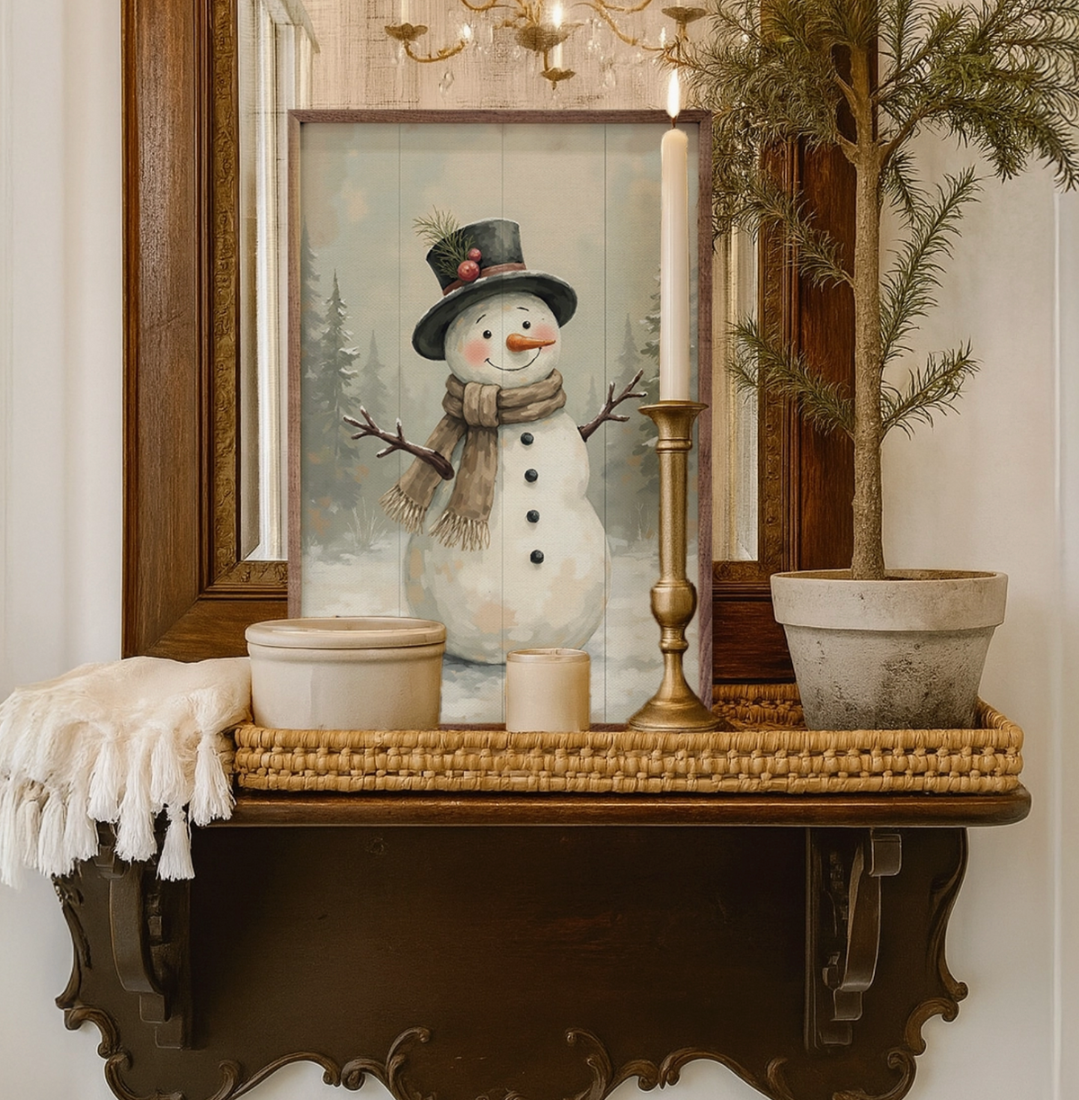 Snowman | Framed Artwork