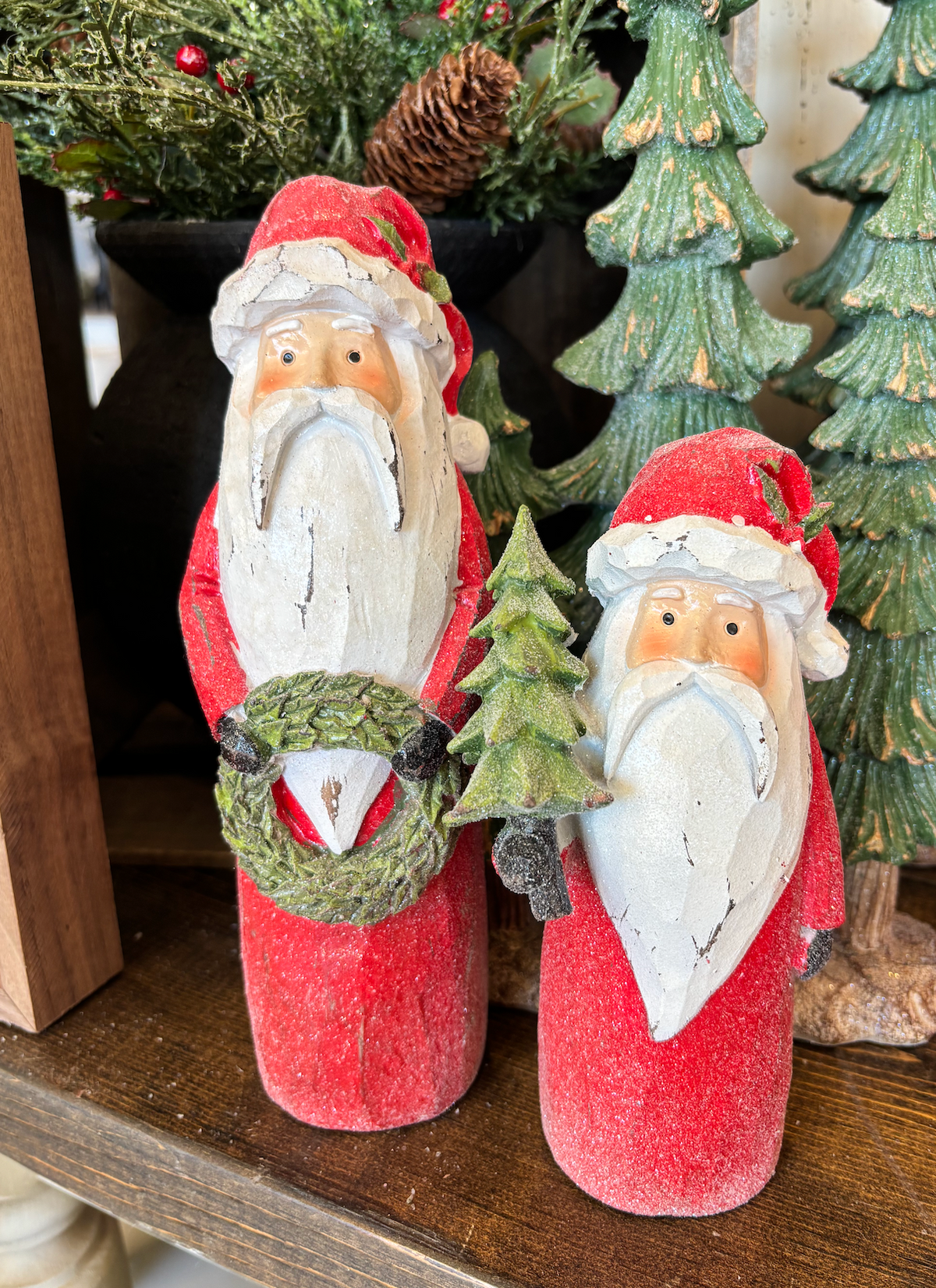 Carved Santa | Christmas Decor