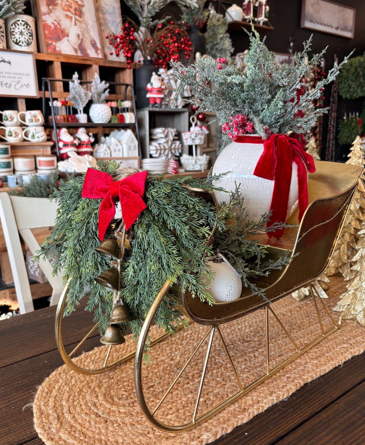 Mini Christmas Wreath Bundle | Bells & Red Bow