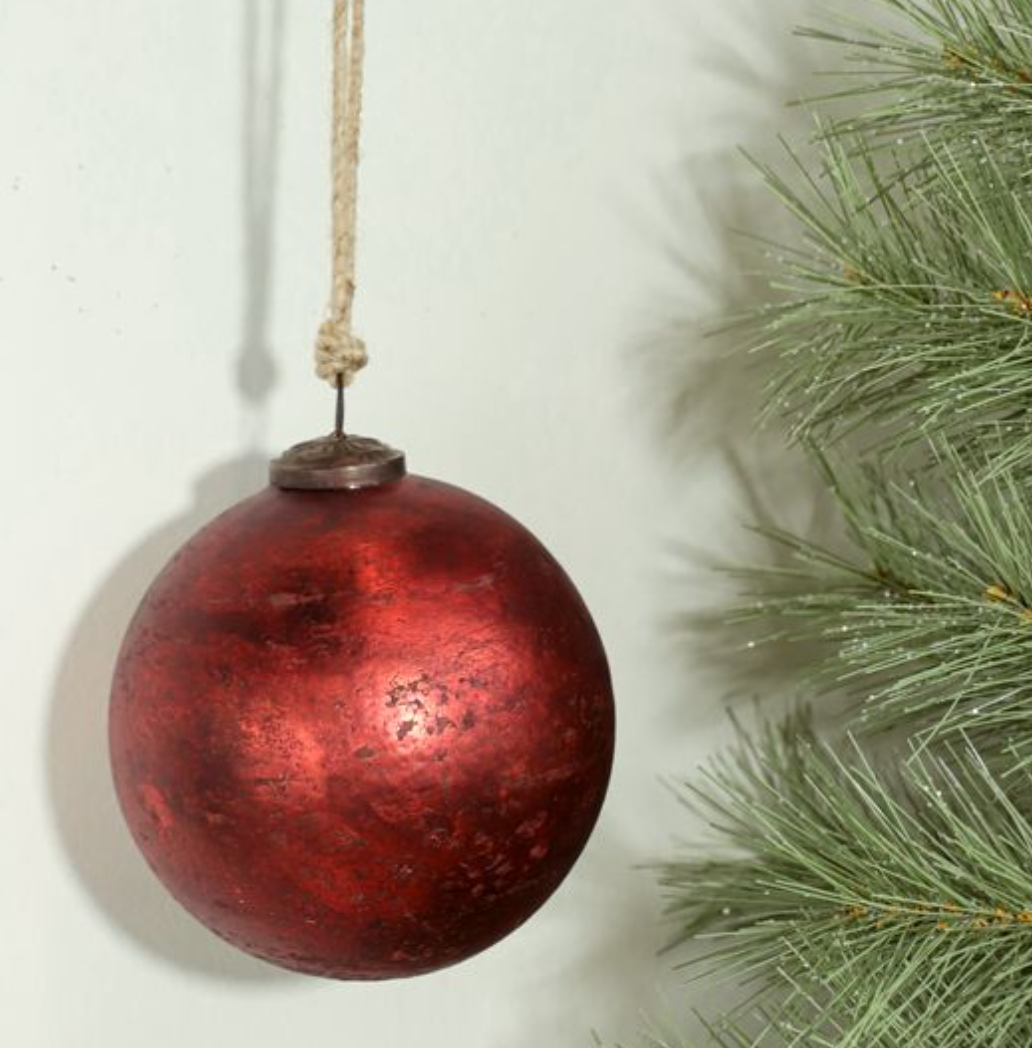 5in Red Foil Ornament