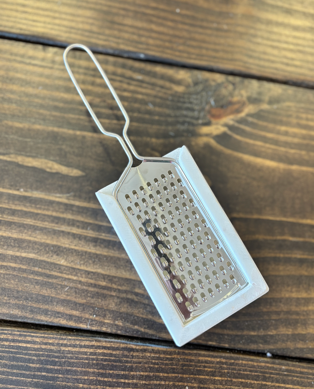 Stainless Steel Grater w/ Marble Holder
