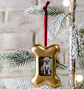 Gold Dog Bone Ornament