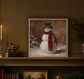 Woodland Snowman | Framed Artwork