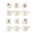 12 oz Christmas Mugs with Holiday-Shaped Handles | 6 Styles