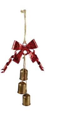 Hanging Bells w/ Metal Bow