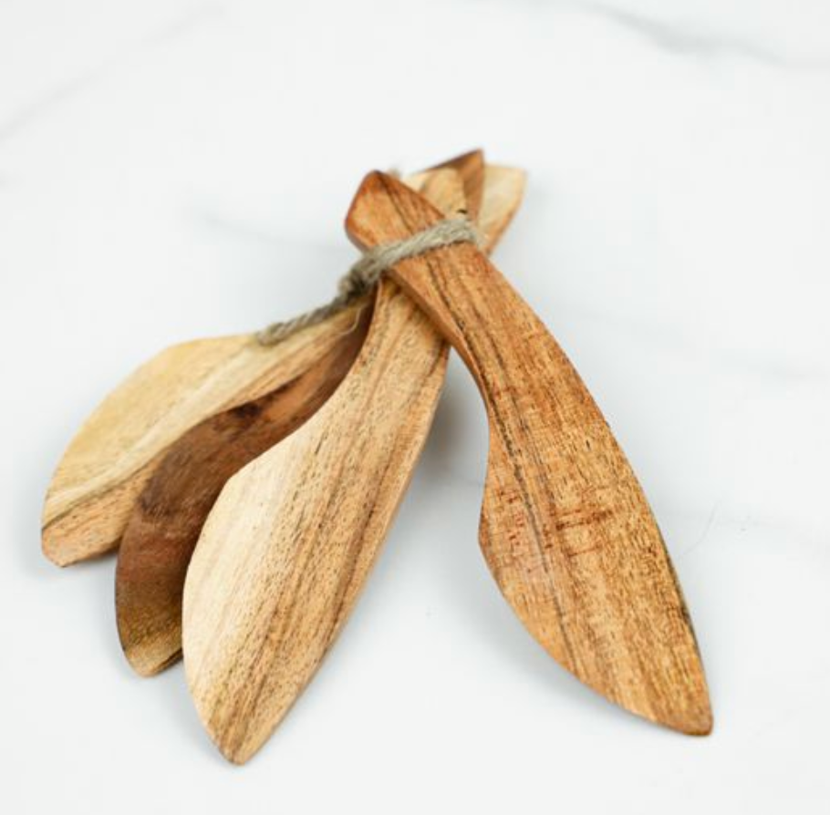 4 Piece Wooden Spreader Set