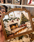 Christmas Fireplace | Provincial Framed Art