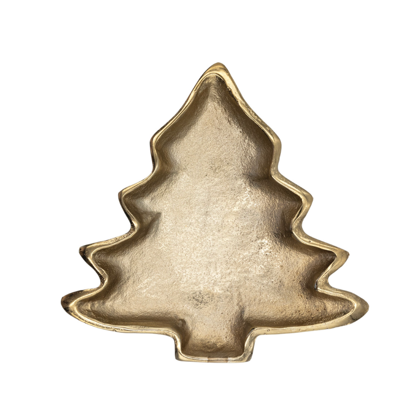 Tree Shaped Dish | Cast Aluminum