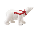 Stoneware Polar Bear w/ Red Scarf