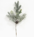 20.5in Flocked Woodland Pine Spray