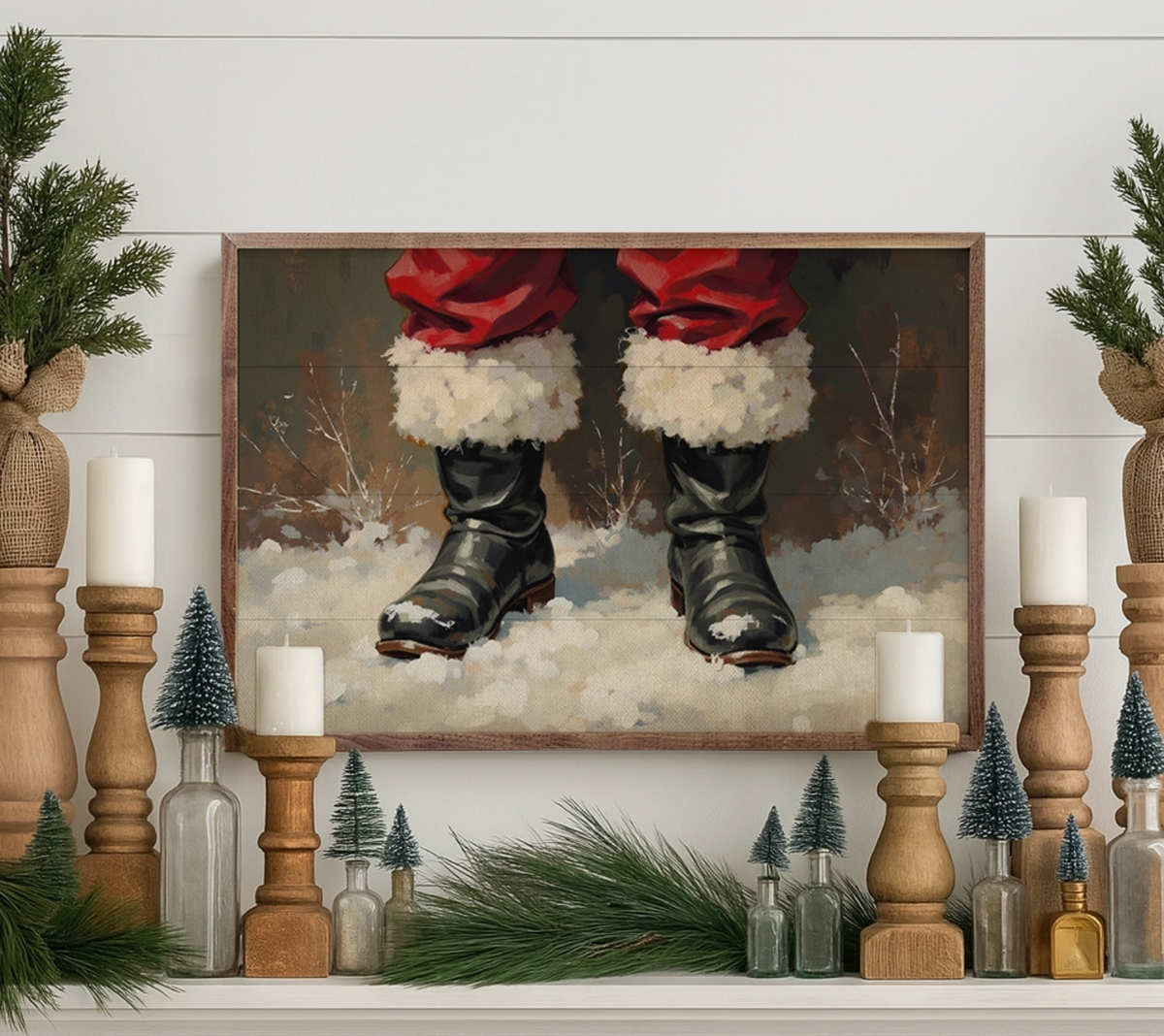 Santa's Boots | Framed Artwork