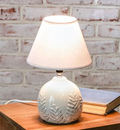 White Fern Pattern Lamp