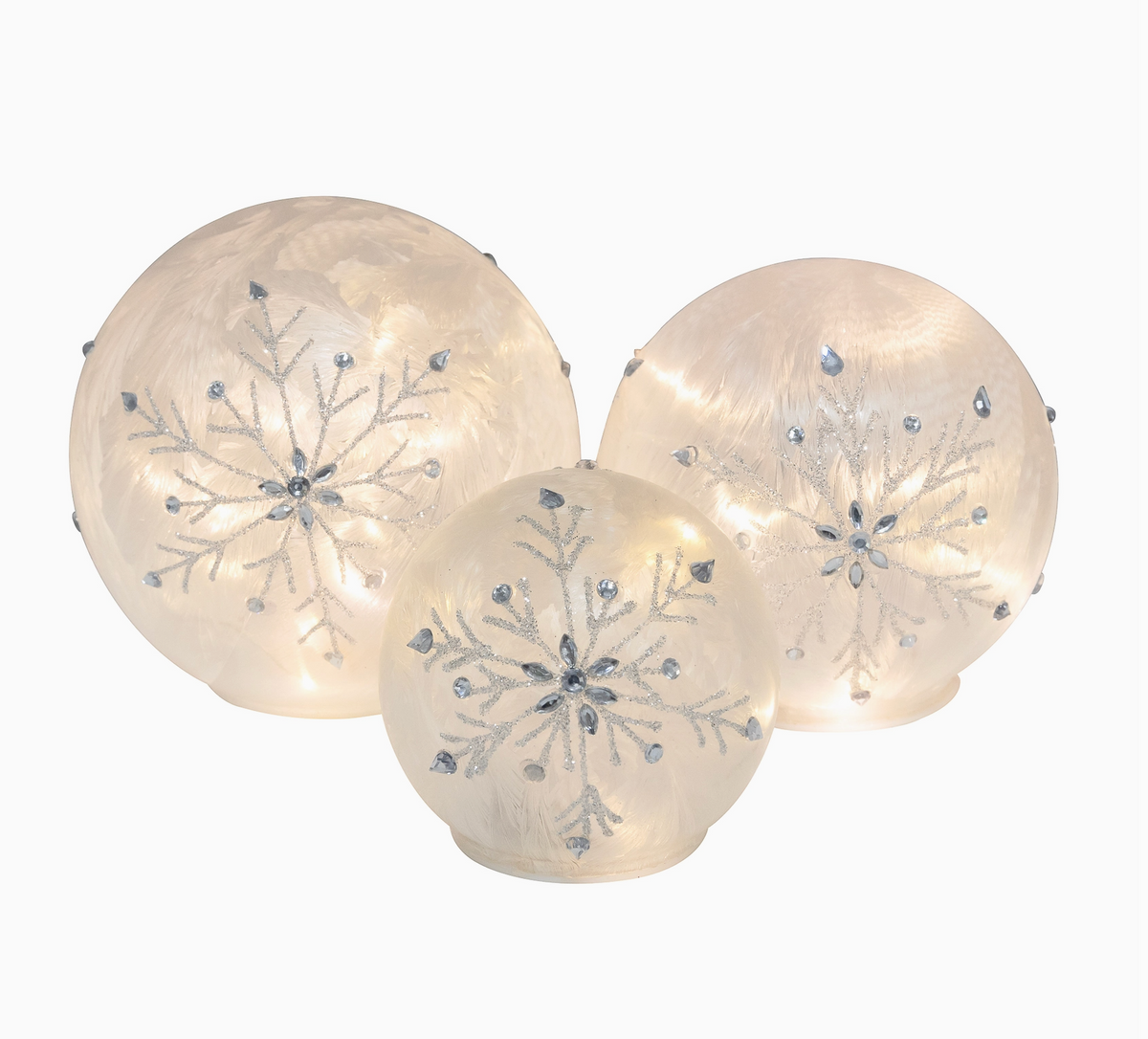 LED Snowflake Globe