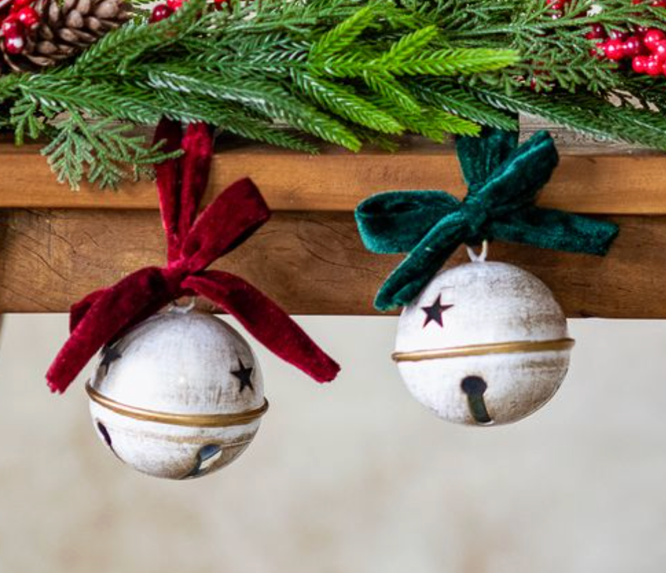 White & Gold Jingle Bell