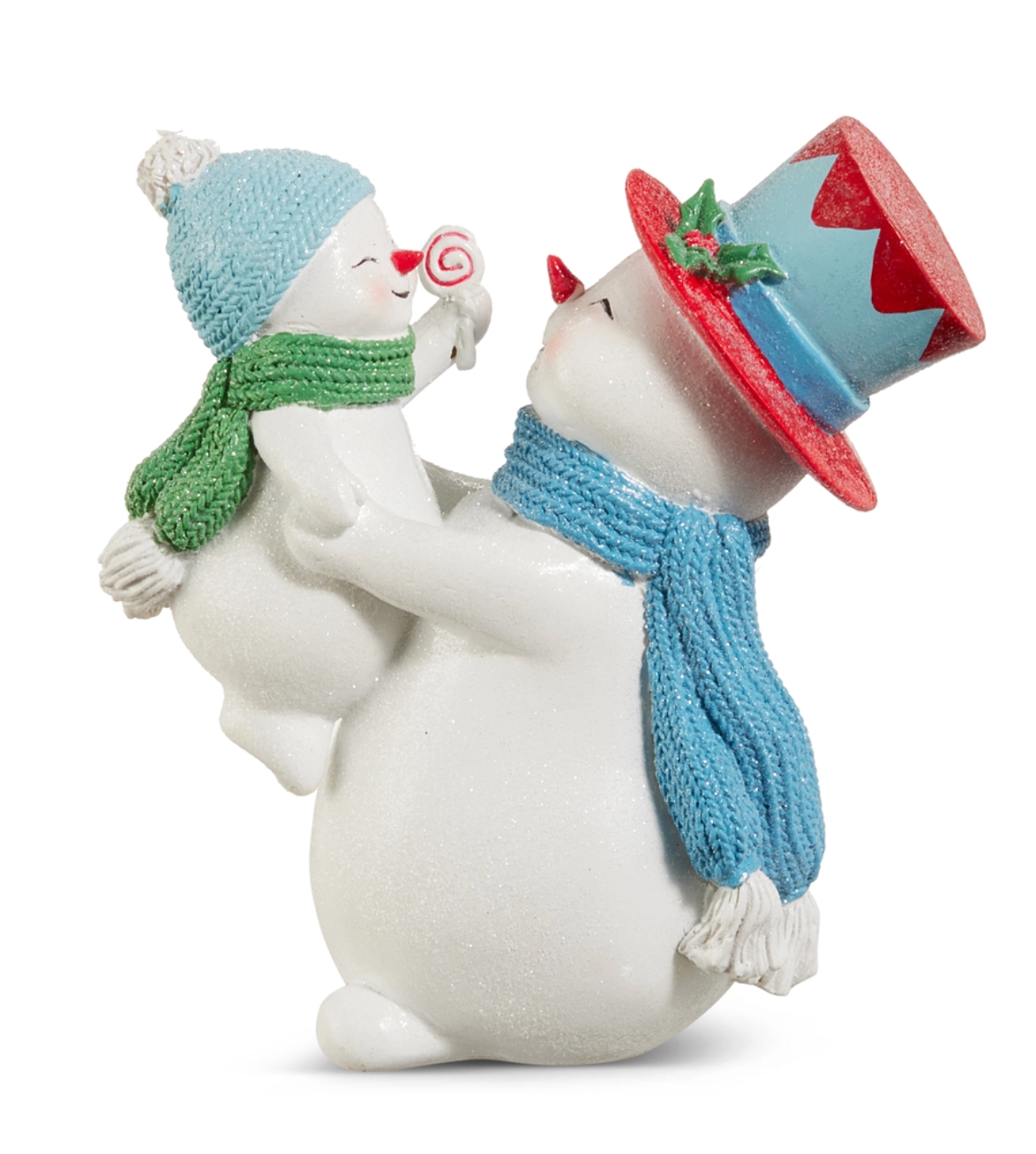 6.5in Jolly Snowman w/ Child