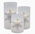 Snowflake LED Candles | 3 Sizes